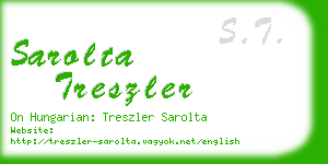 sarolta treszler business card